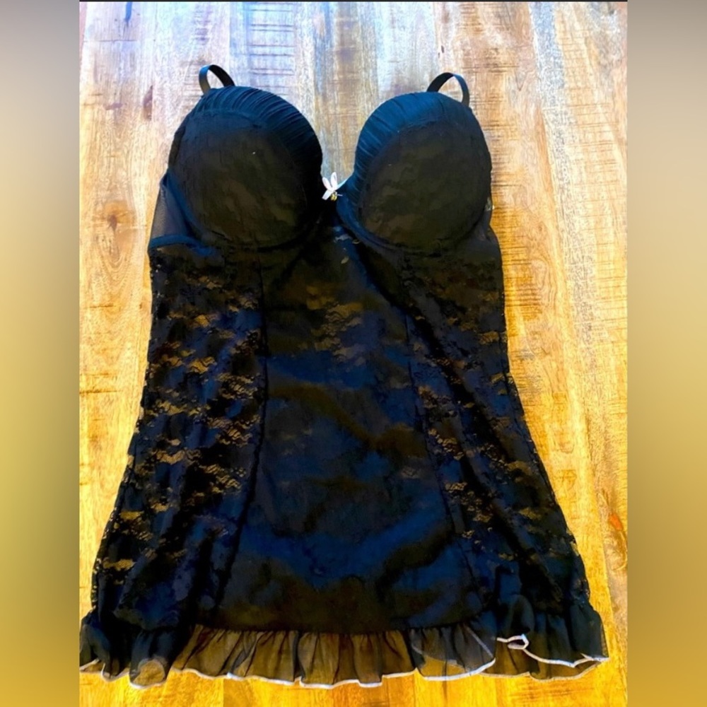 NWT Jessica Simpson Teddy & Thong Set Plus Size 3X